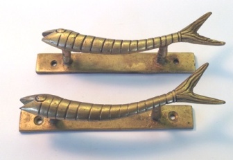 Brass Fish Handle Pulls & Knobs Style 1